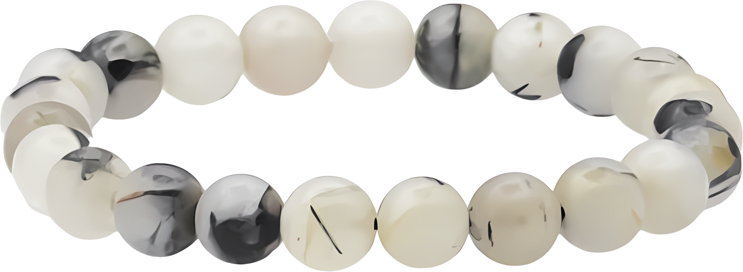 Black Rutilated Quartz Bracelet