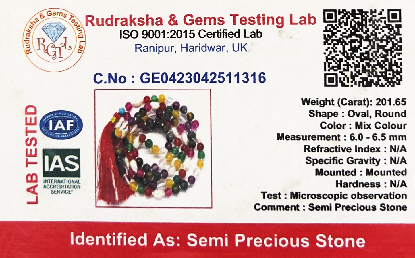 Navratan Mala (Certified)