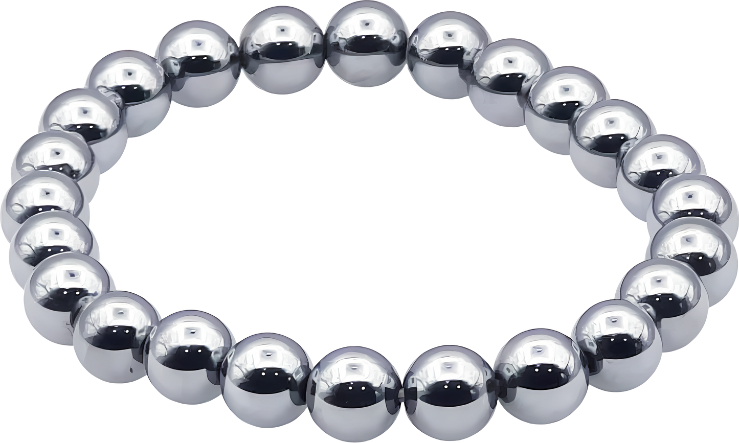 Silver Hematite Bracelet