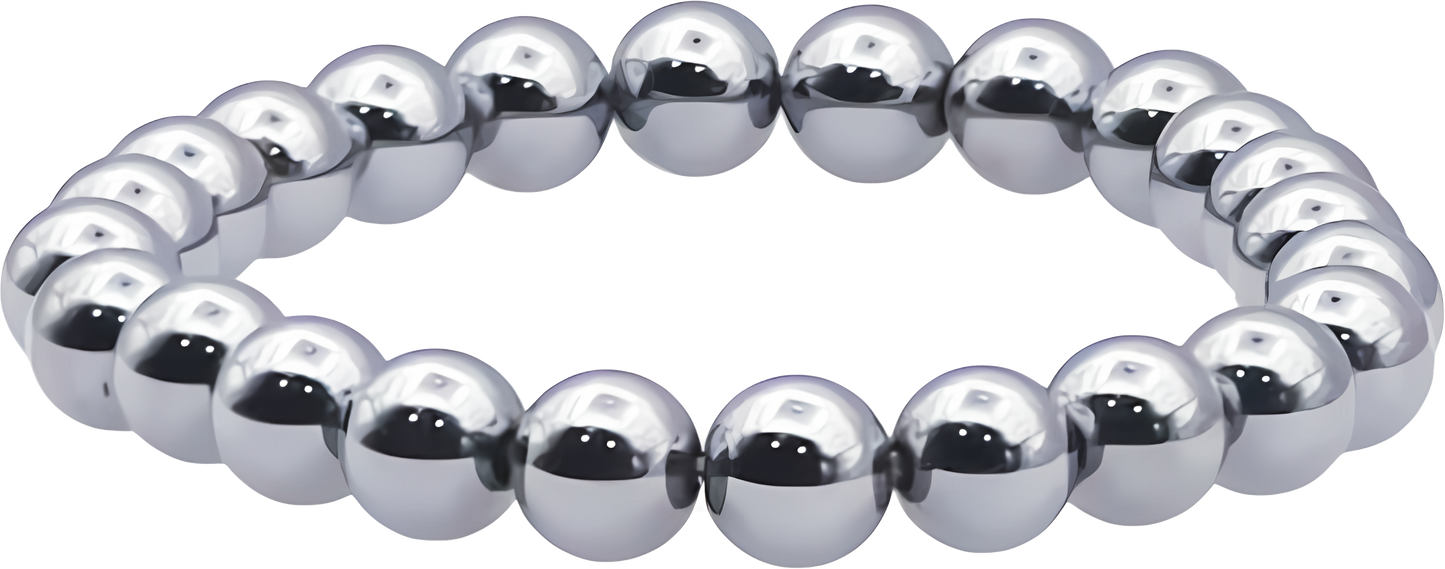 Silver Hematite Bracelet