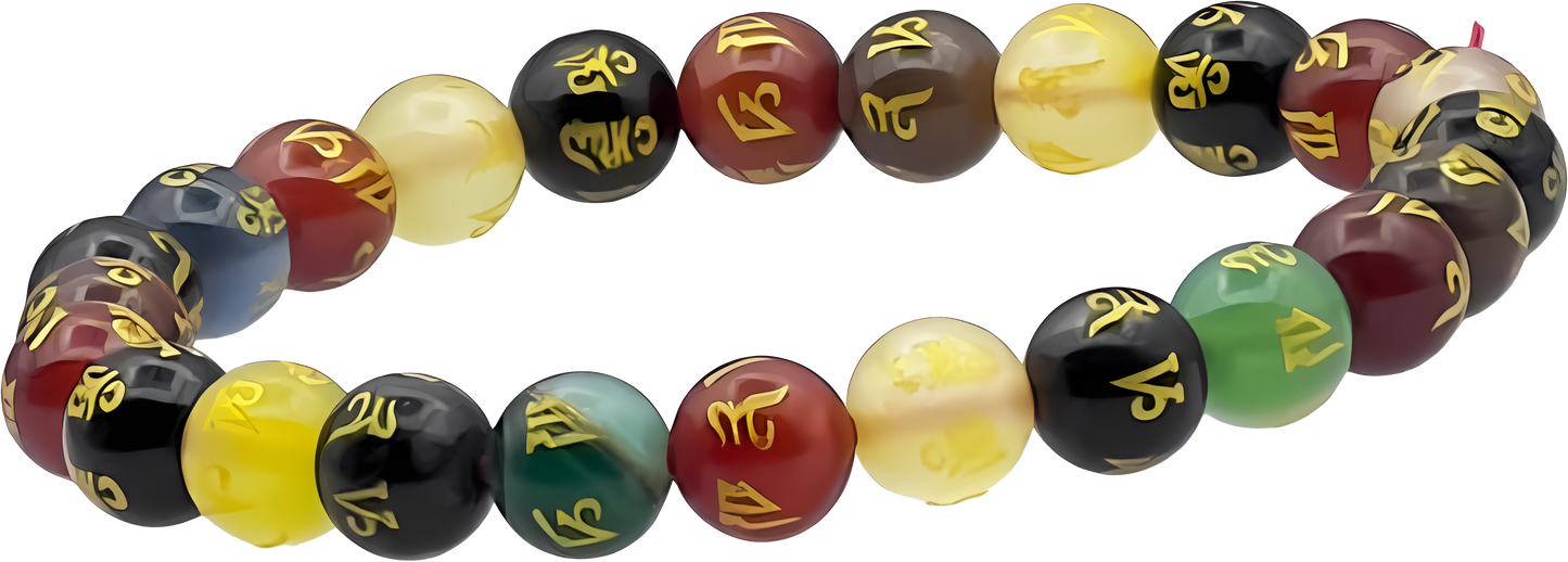 7 Chakra Bracelet with “Om Mani Padme Hum" Bracelet