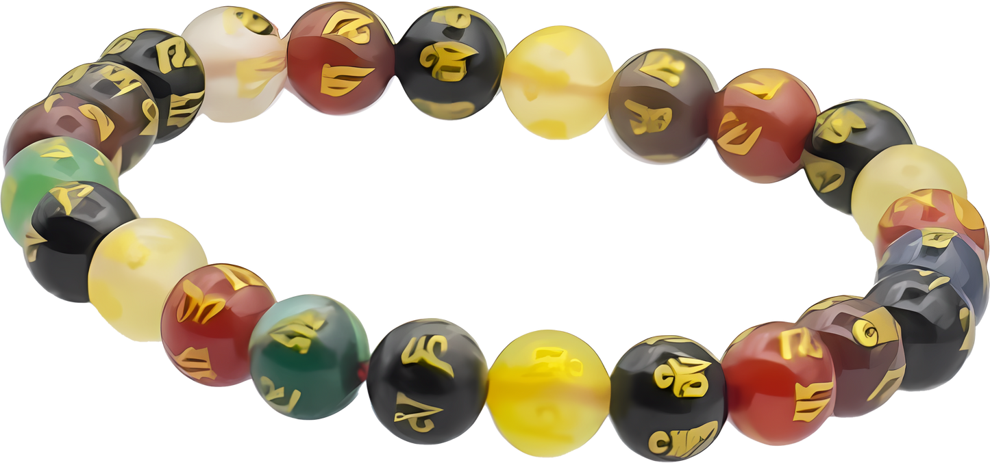 7 Chakra Bracelet with “Om Mani Padme Hum" Bracelet