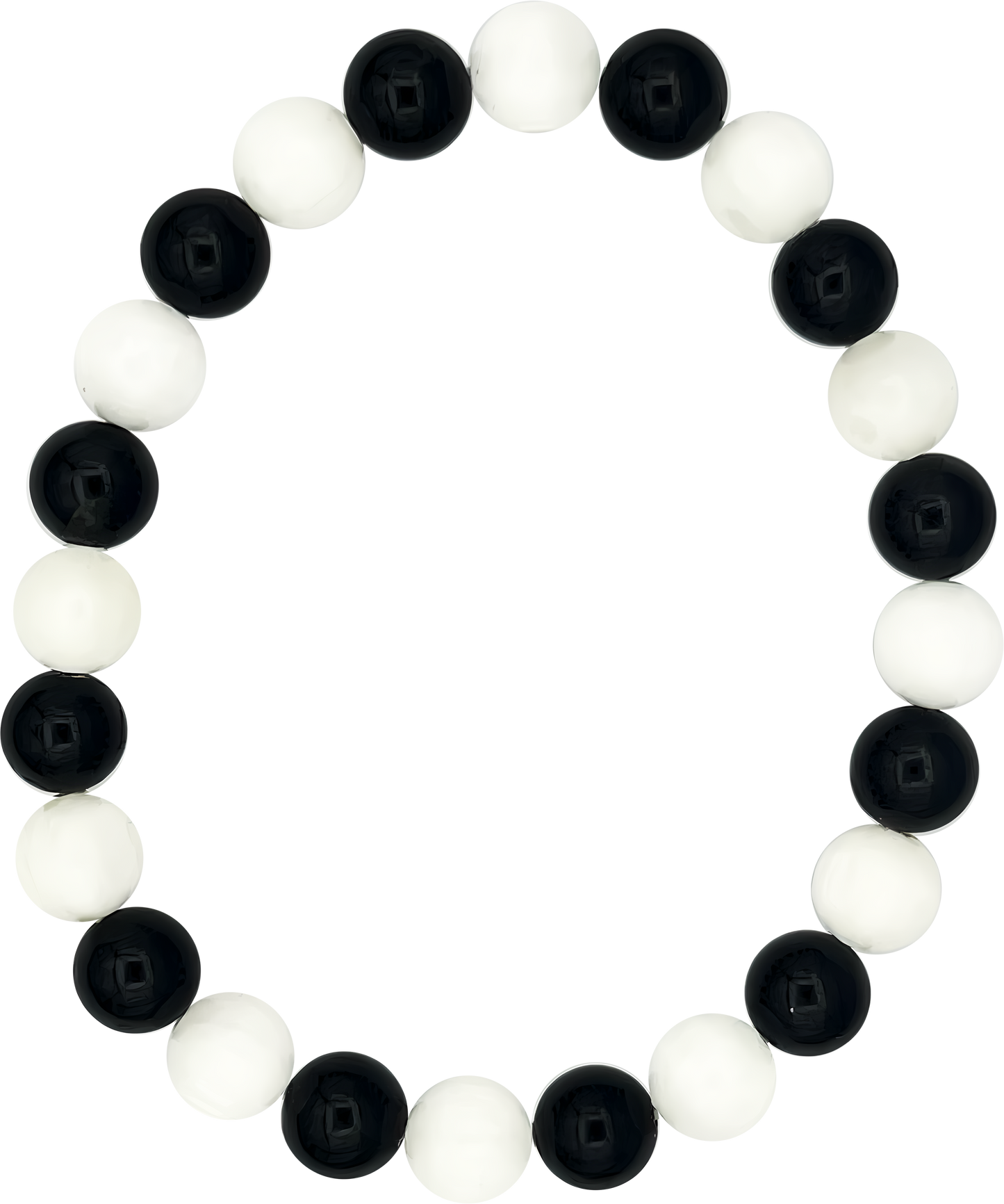 Selenite & Black Tourmaline Bracelet