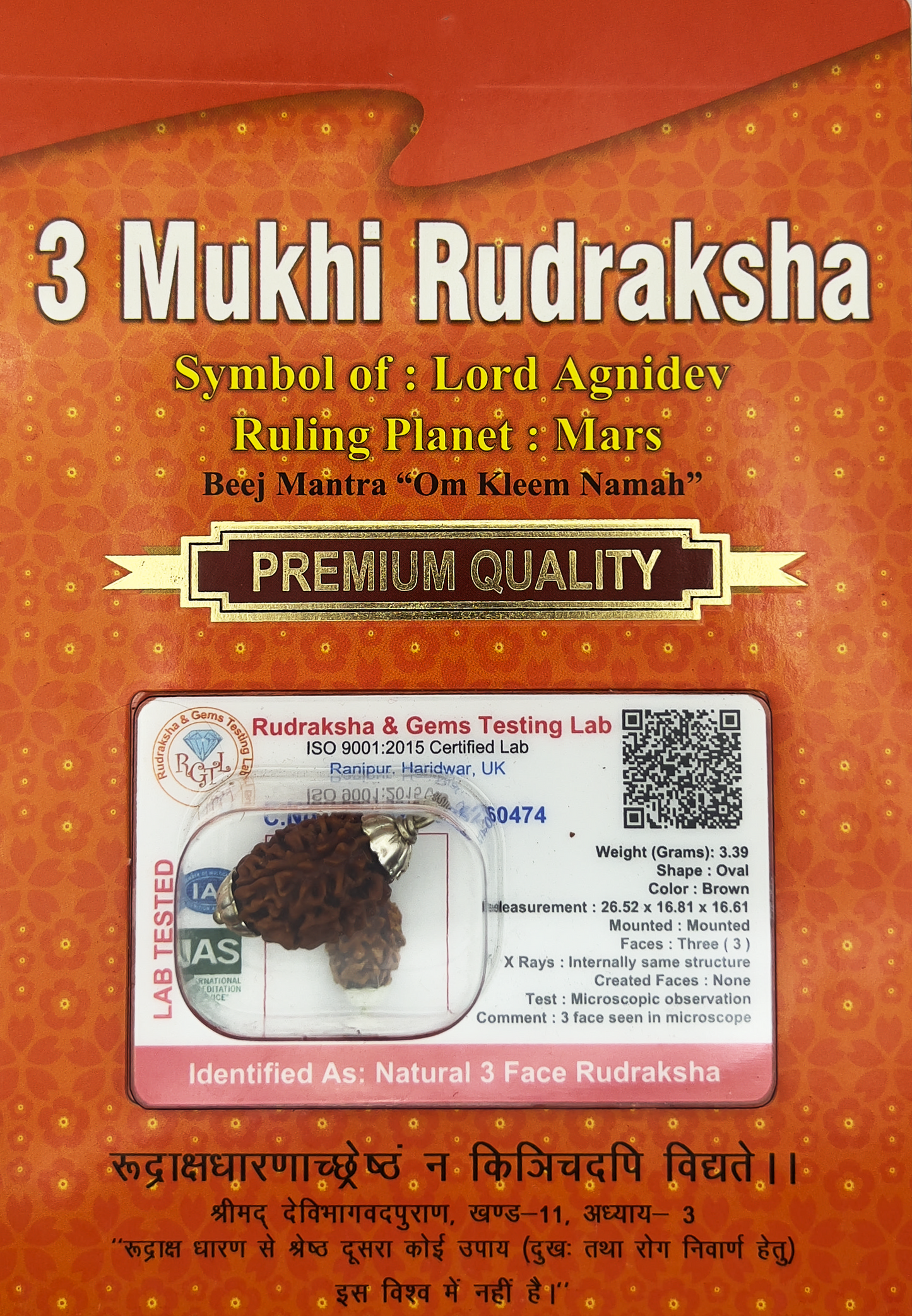 3 Mukhi Rudraksha (Indonesian)