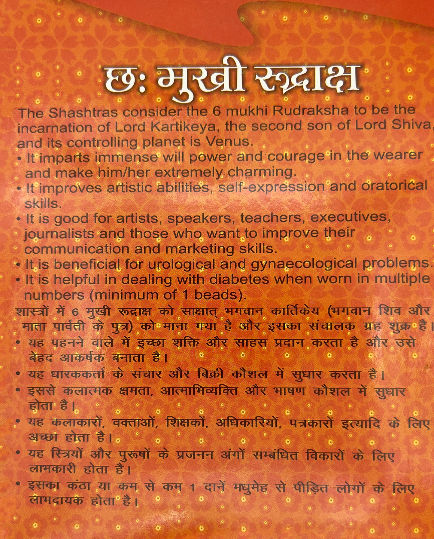 6 Mukhi Rudraksha (Indonesian)